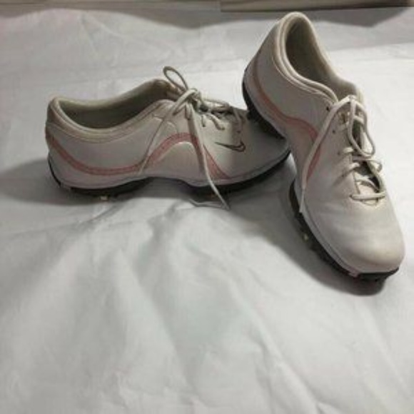 Nike Women's Sneakers Golf Shoes White Pink Size 6 - Picture 7 of 12